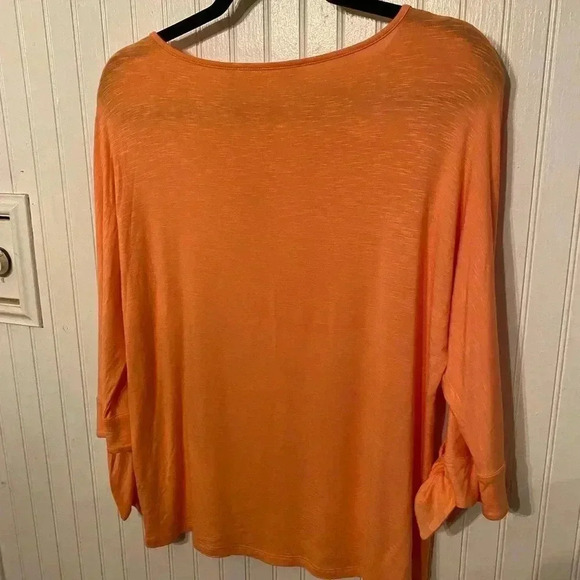 Nwot Soft Surroundings wrist tie 3/4 sleeve top - Picture 5 of 5